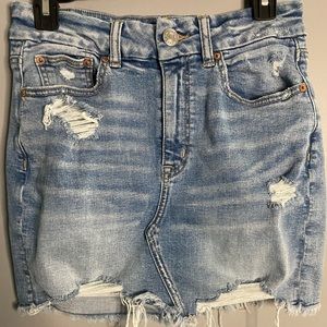 American eagle jean skirt
